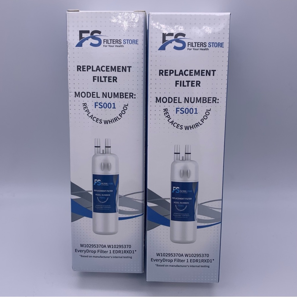 Filters Store  ( 2 ) Fridge Water Filters EDR1RXD1/  W10295370A  White NEW!!